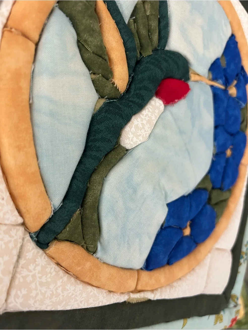 Handcrafted Hummingbird & Dragonfly Quilted Wall Panels - Unbranded